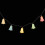 1 Set Led Rissmuster Glocken Lichterkette 9