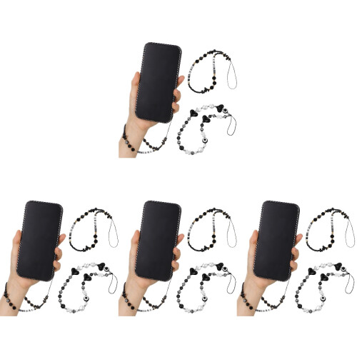 8 Handy Umhängeband Mit Herz Perlen 1