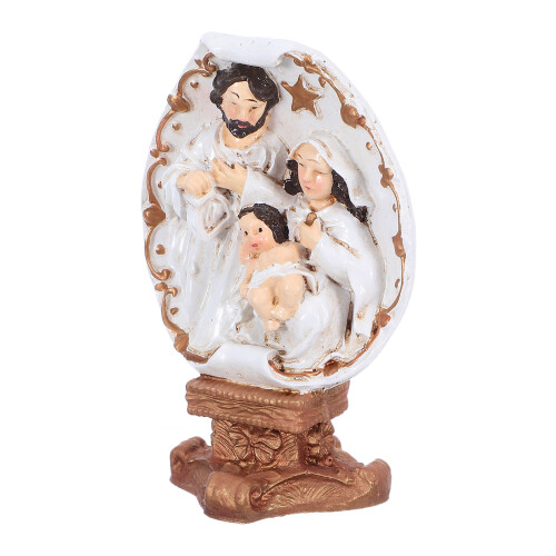4Stk Mini Jesu Figur: Harz Krippe Für