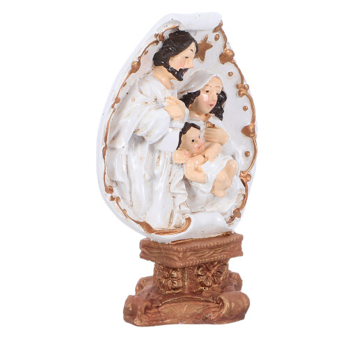 4Stk Mini Jesu Figur: Harz Krippe Für 1