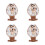 4Stk Mini Jesu Figur: Harz Krippe Für 6