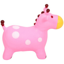Aufblasbares Springpferd Verdickt Mit Luftpumpe Pink