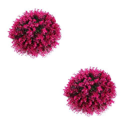 2Stk Simulierter Pflanzen Topiary Ball Blatt Dekoball 1