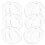 6Pcs -Shaped Oil Absorbing Sponge for Pool Cleaning Durable 4