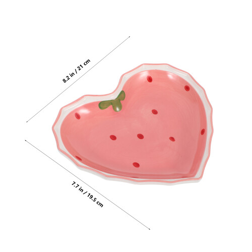 Juego De De : Cerámico Corazón, 8 Pulgadas 2