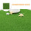 3 Unidades Verde Artificial Césped Plástico Micro Paisaje 7