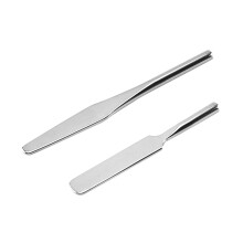 2 Piezas Inoxidable Juego Removedor Pulidor Espátulas