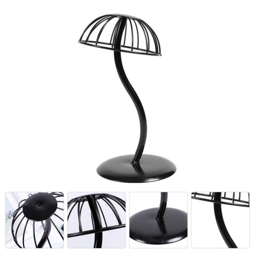 1Stk Eleganter Hut Display Stand Aus Robustem Schwarzem 2