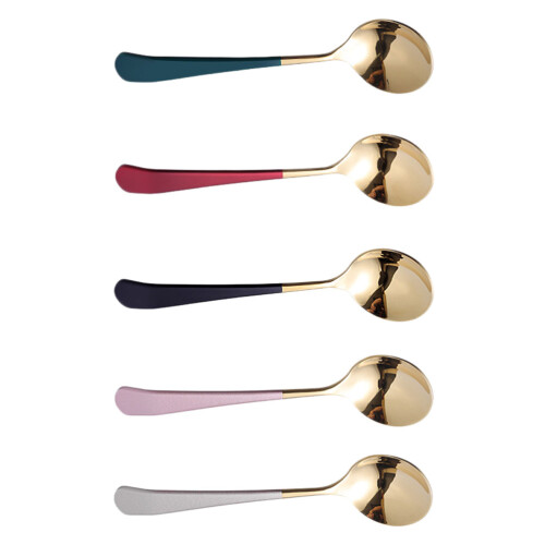 5 Pezzi Cucchiaio Acciaio Bambini Multifunzione