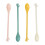 4Pcs Colored Food Spoons Palm Shaped Coffee Dessert Tableware 1