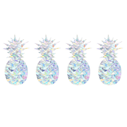 Car Window Decals Pineapple Shaped Pvc 4 Sheets 1