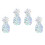 Car Window Decals Pineapple Shaped Pvc 4 Sheets 4