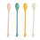 4Pcs Colored Food Spoons Palm Shaped Coffee Dessert Tableware 9
