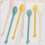 4Pcs Colored Food Spoons Palm Shaped Coffee Dessert Tableware 6