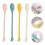 4Pcs Colored Food Spoons Palm Shaped Coffee Dessert Tableware 10