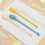 4Pcs Colored Food Spoons Palm Shaped Coffee Dessert Tableware 3