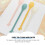 4Pcs Colored Food Spoons Palm Shaped Coffee Dessert Tableware 4