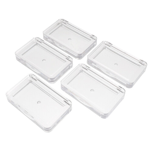 5St Transparant Plastic Blusher Box Set Draagbaar Make-Up Organizer
