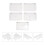 5St Transparant Plastic Blusher Box Set Draagbaar Make-Up Organizer 4