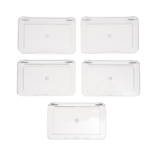 5St Transparant Plastic Blusher Box Set Draagbaar Make-Up Organizer 1