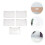 5St Transparant Plastic Blusher Box Set Draagbaar Make-Up Organizer 6