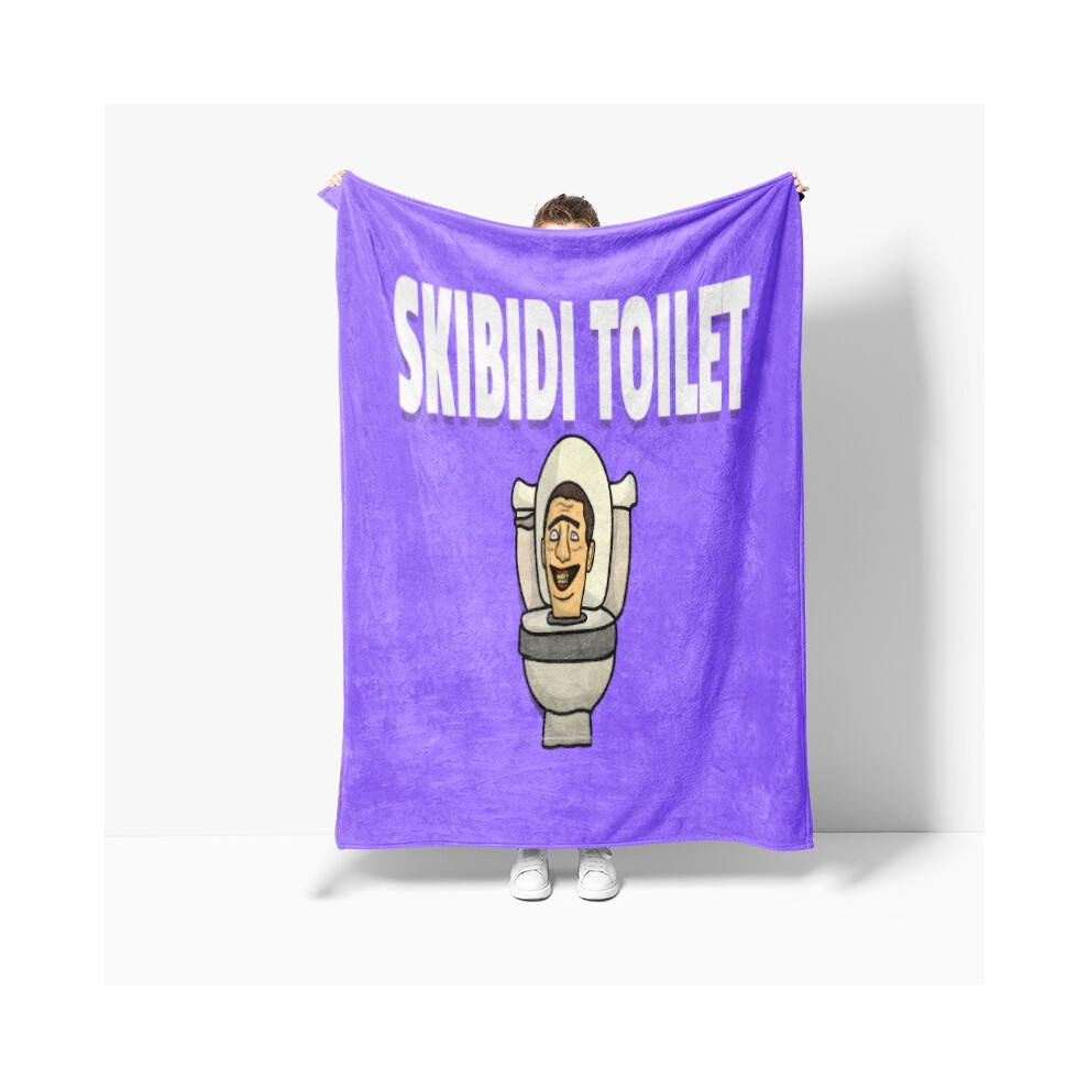 (Style H, M) Cartoon Skibidi Toilet Flannel Blanket Sleeping Accessories Bedding Office-image-OPC-PM7ZGSY-NEW