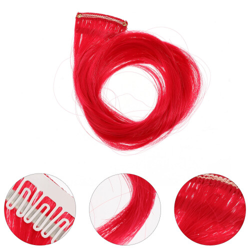 10 Pezzi Extension Ondulati Con Clip In Sintetica 1
