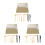 3 Ensembles Râteau Jardin Pour Sable Outils Mini Plastique 7