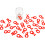 52 Pezzi Alfabeto in Silicone per Bicchiere e Verde 5