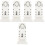 5 Pezzi Targa Commemorativa in E Per Halloween 6