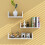 Set 3 Pezzi A Muro Libreria Bianco 4