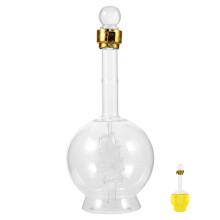 Liquor Glass Dispenser Whiskey Decanter Przezroczysta Butelka 500 Ml