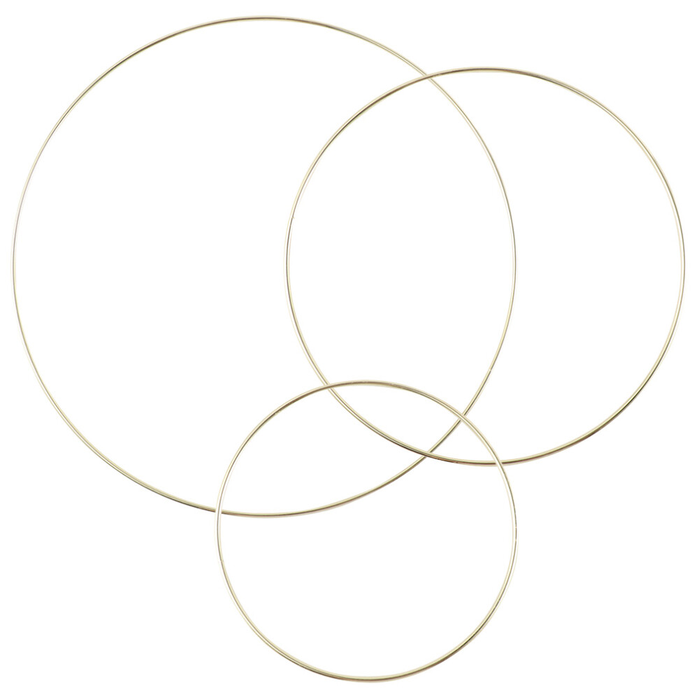 3 Sztuki Wianki Zelazne Z Cekinami I Sznurowaniem Diy-image