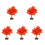 5 Unidades Bonsai De Árvore De Artificial Outonal Prop 4