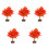 5 Unidades Bonsai De Árvore De Artificial Outonal Prop 5