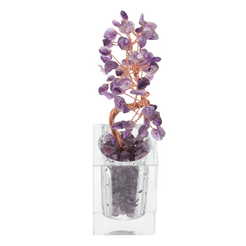 3Pcs Árvore De Bonsai De Cristal Com Base Para E 2