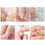 16 Folhas/ 24 Pcs/ Adesivo Unhas Dupla Face Transparente 2