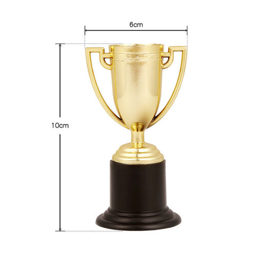 10 Unidades Mini Troféu Plástico Crianças 3 Prateado 7 1