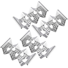 4 Stuks W- Roestvrijstaal Taco Houders