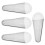 12Pcs No Drill Plastic Shear Holder Wall Mount for Kitchen and Office 3