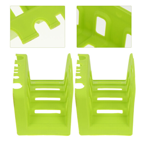 2 Pcs Cabide De Plástico Para De Suporte Parede 1