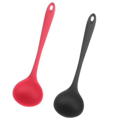 2 Stuks Multifunctionele Siliconen Soeplepels Keukenkoken 1