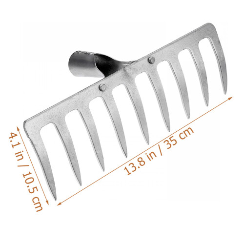 Garden Rake Head Heavy Duty Metaal Vervangende Tool 1