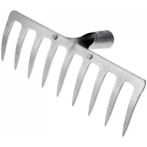 Garden Rake Head Heavy Duty Metaal Vervangende Tool 2
