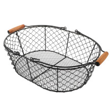 Cesta Para De Com Alça E Suporte Metálico