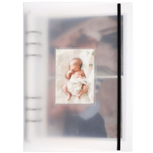 White Portable Photo Card Holder Binder Practical Photo Accessory