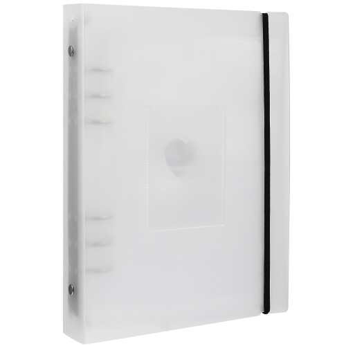 White Portable Photo Card Holder Binder Practical Photo Accessory 2