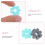 16 Unidades Marcadores De Silicone Com Design 7