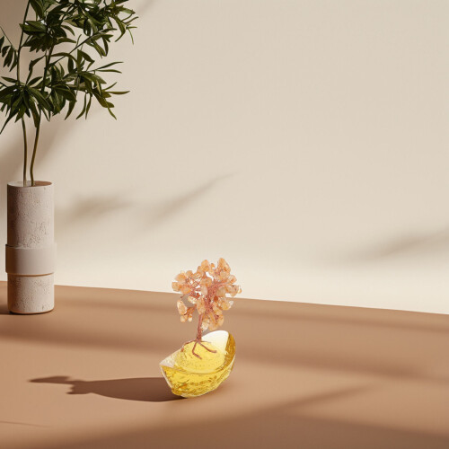 Árvore De Cristal Com Base Yuanbao Para Decoração E Meditação 2