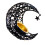 Mubarak Eid Incense Burner Moon Shape Holder Desktop Ornament 1